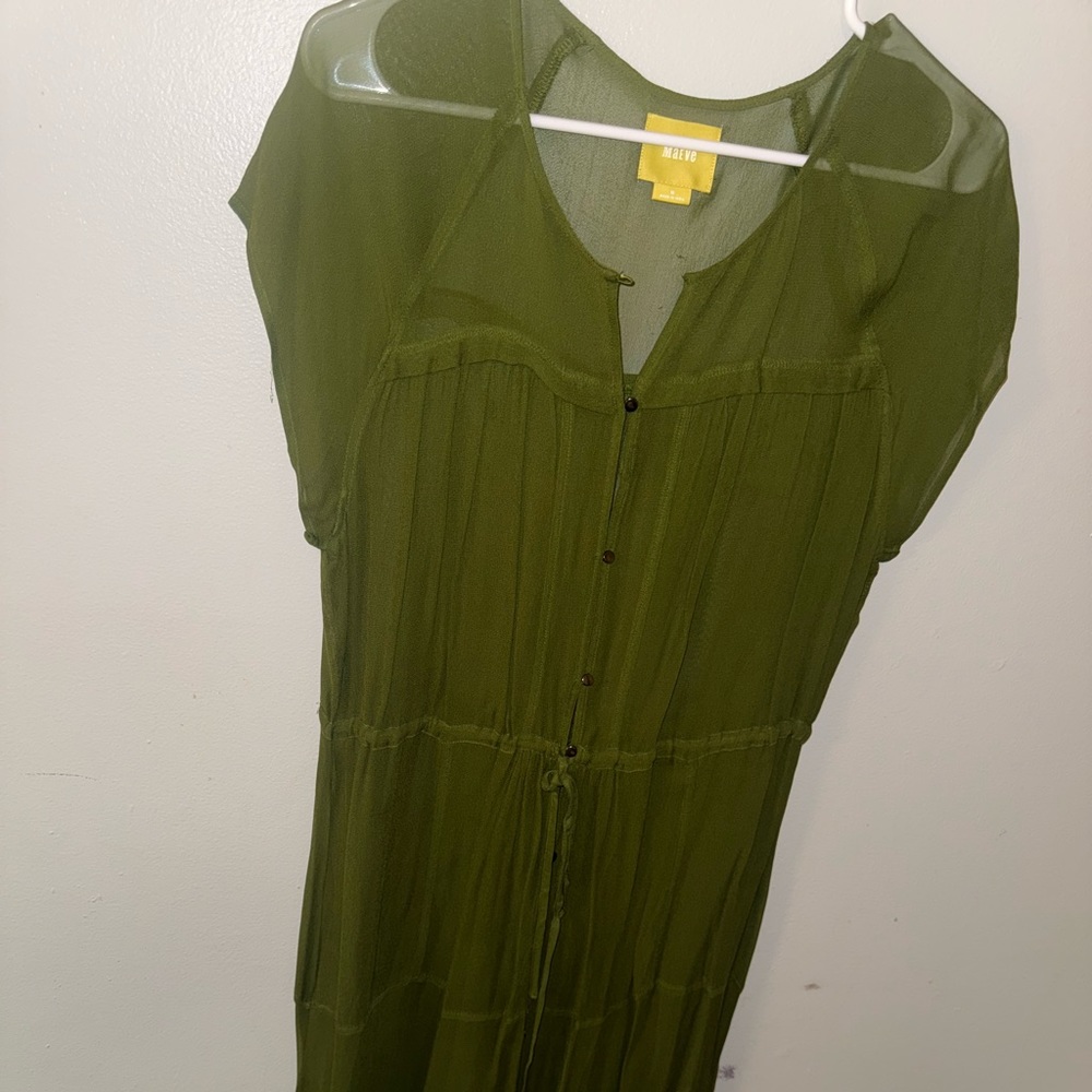 Maeve Long dress, green, size M